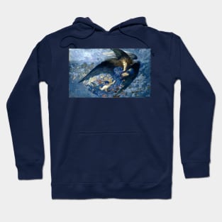 Night, With Her Train of Stars - Edward Robert Hughes Hoodie